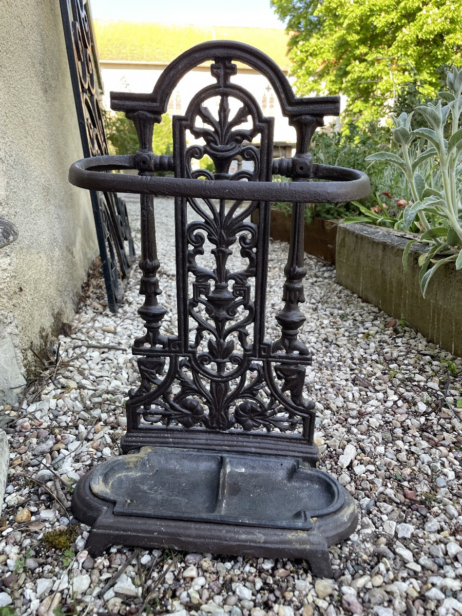Small Cast-iron Umbrella Stand-photo-2