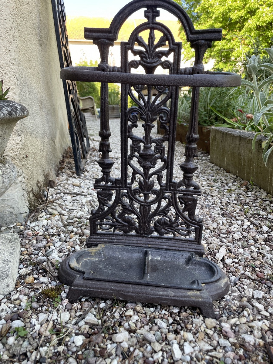 Small Cast-iron Umbrella Stand-photo-3