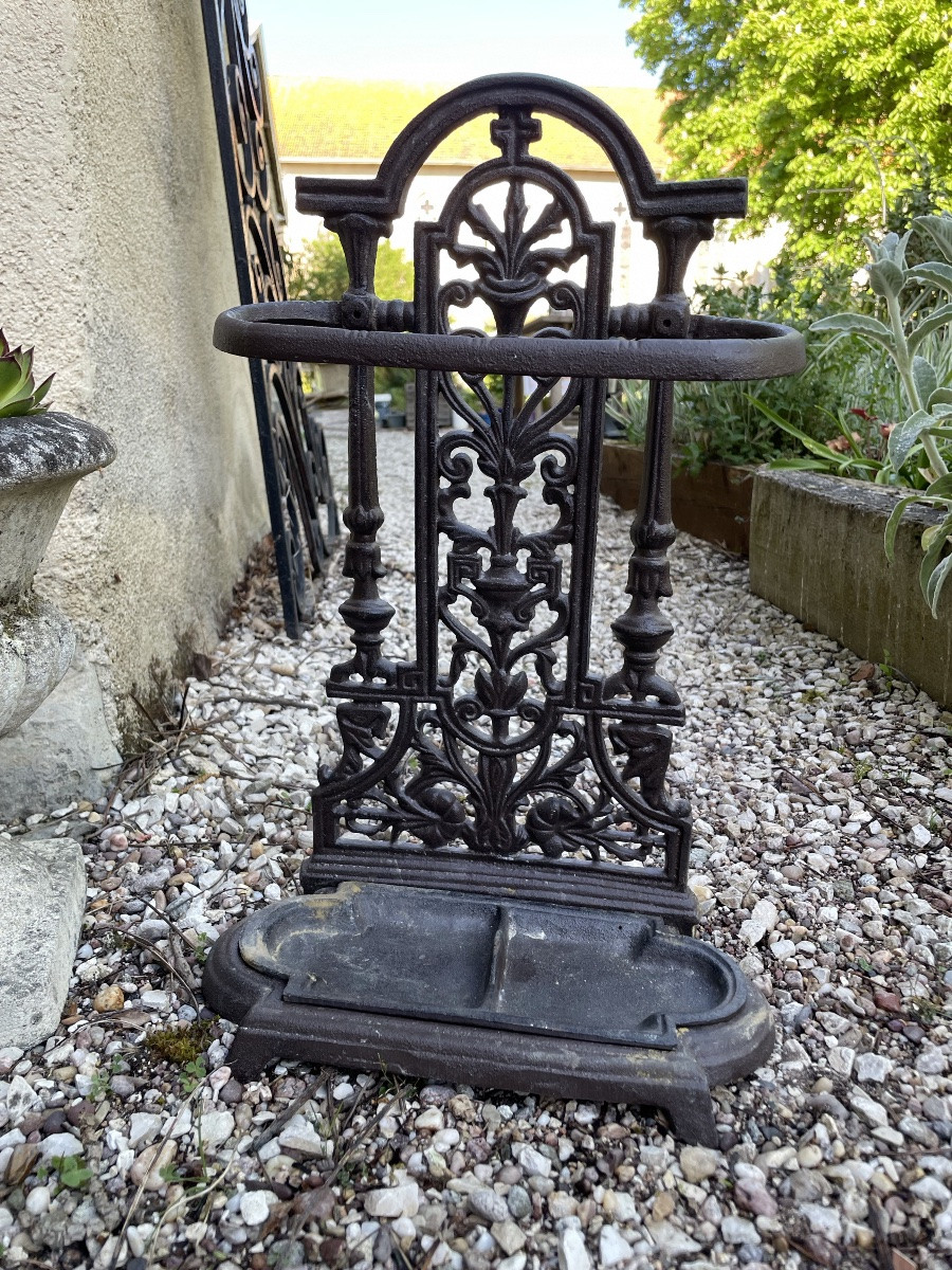 Small Cast-iron Umbrella Stand-photo-4