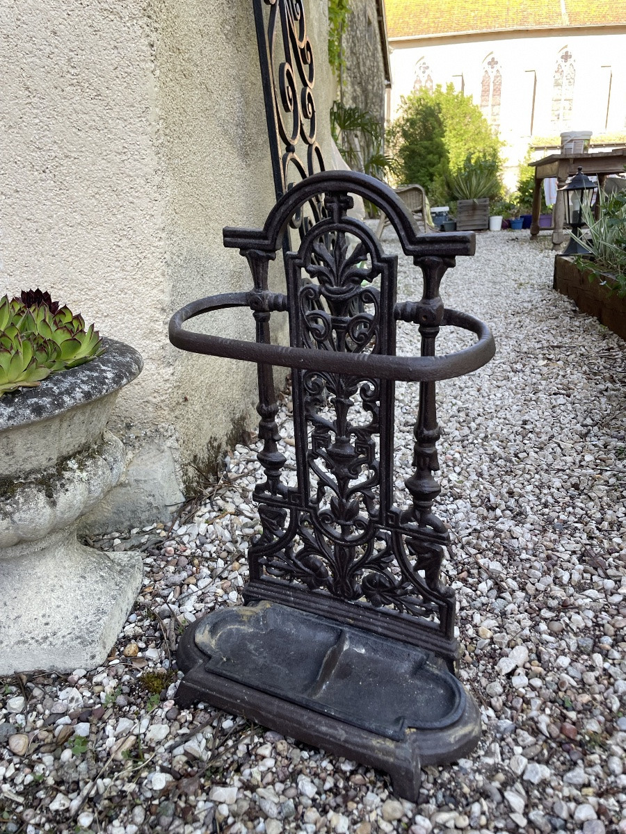 Small Cast-iron Umbrella Stand-photo-5