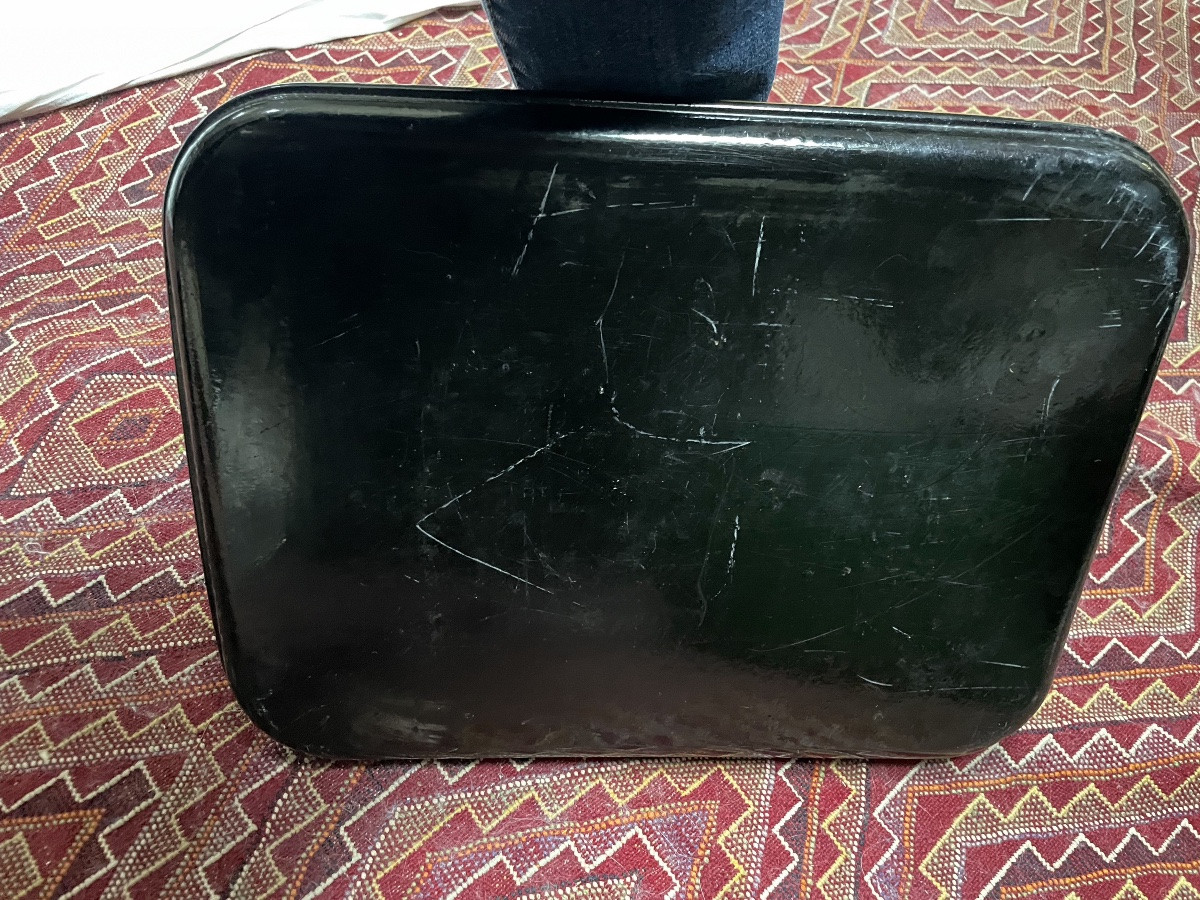 Japanese Tray In Boiled Cardboard From Pont à Mousson-photo-3