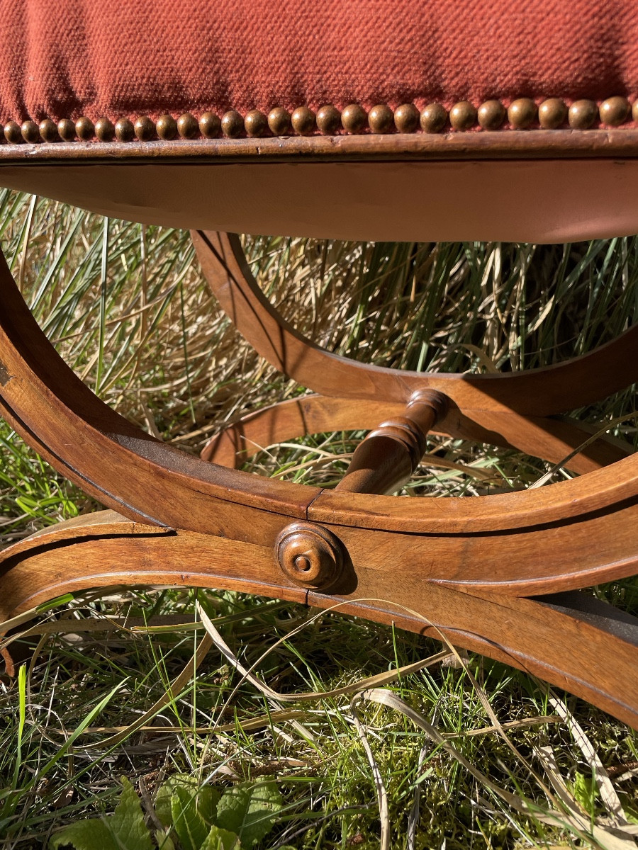 Mahogany Stool Empire Style -photo-3
