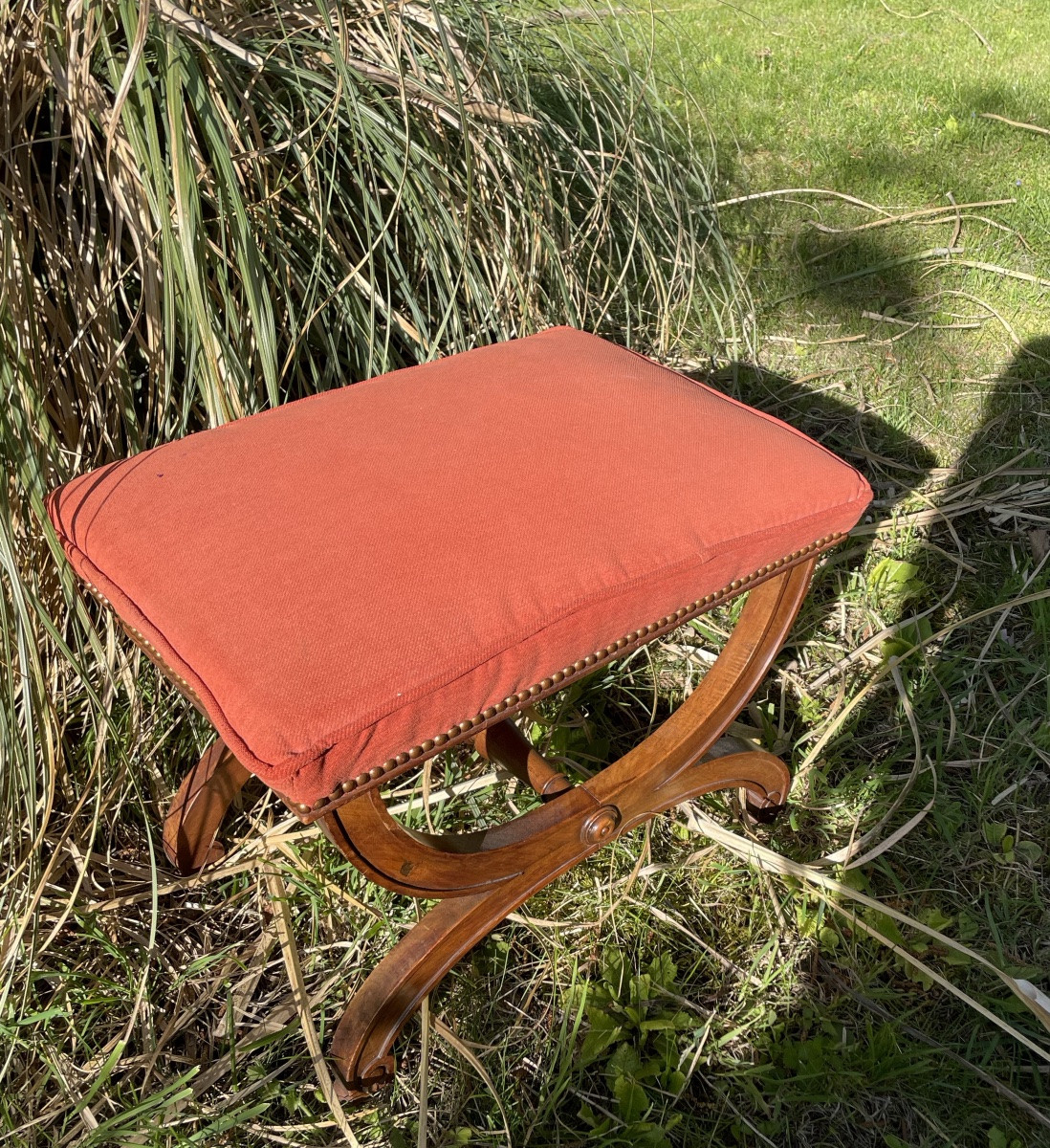Mahogany Stool Empire Style -photo-3