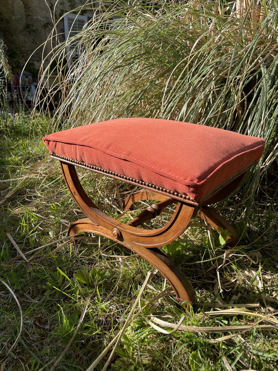 Mahogany Stool Empire Style -photo-4