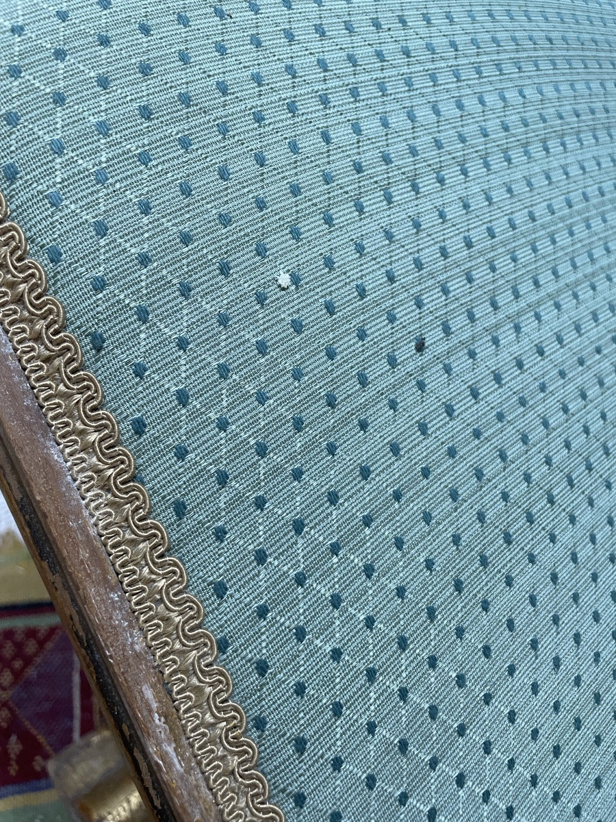 Gilded Wood Foot Stool-photo-6