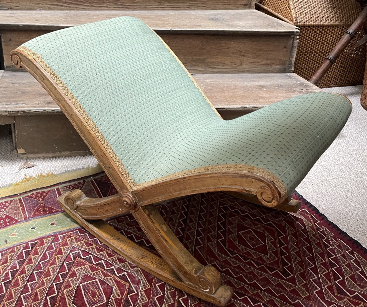 Gilded Wood Foot Stool