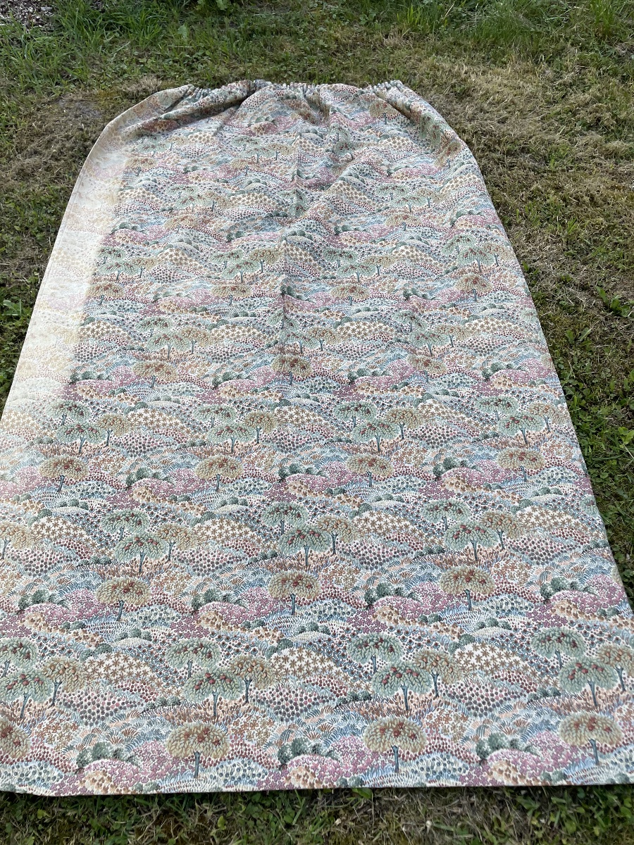 The Pair Of Curtains With Fruit Trees-photo-2