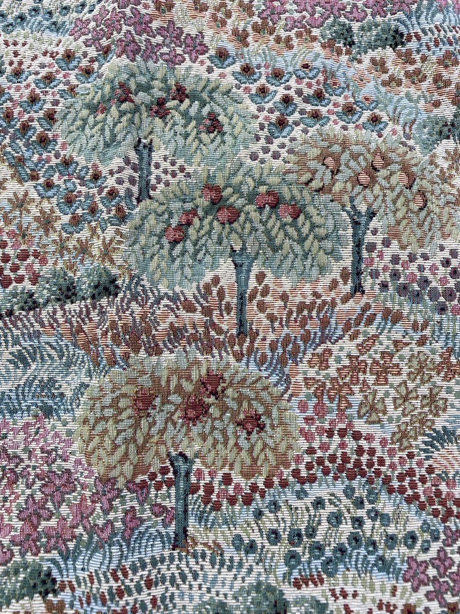 The Pair Of Curtains With Fruit Trees
