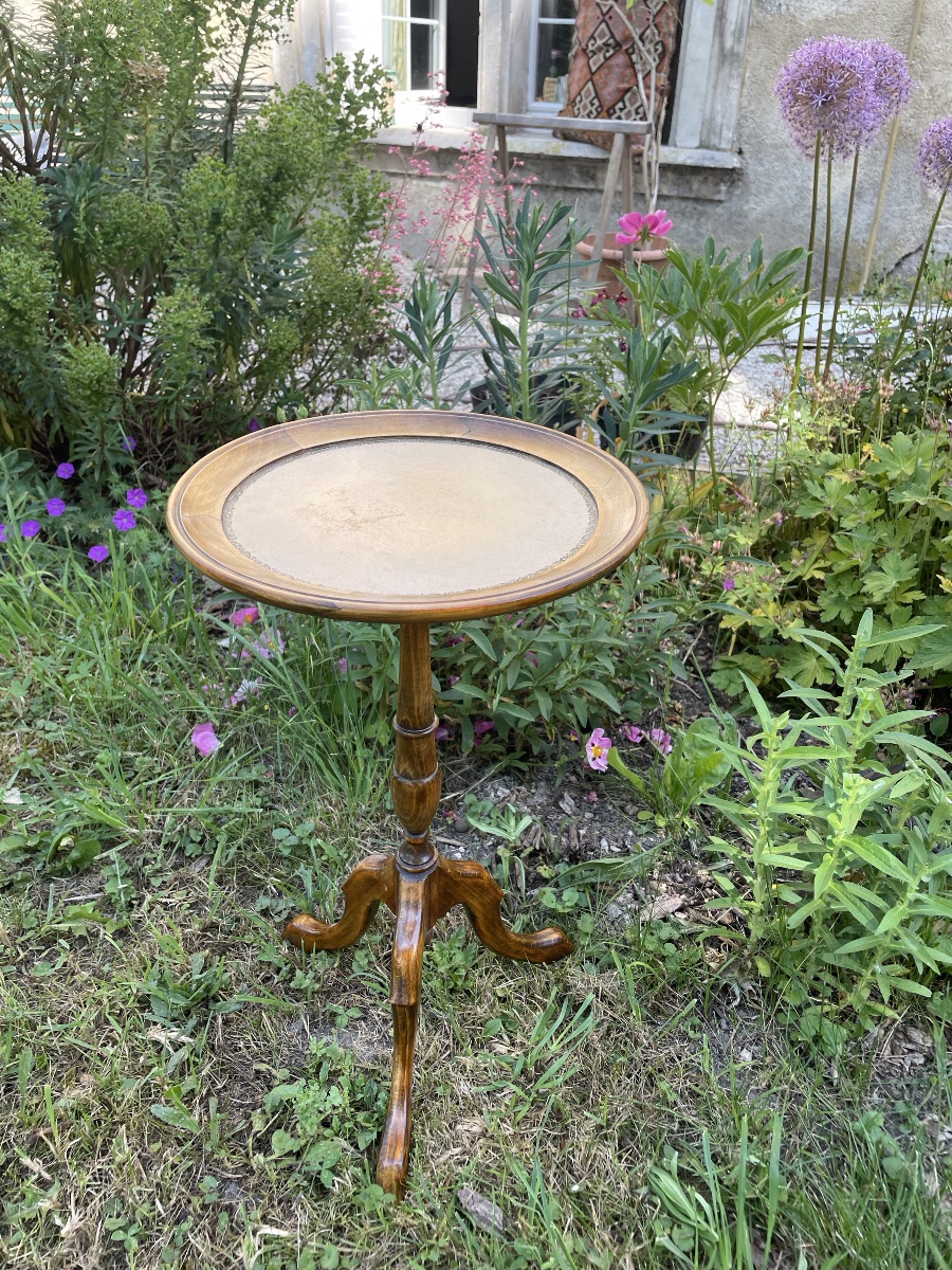 Small Pedestal Table, End Of Sofa, Coffee Table-photo-1