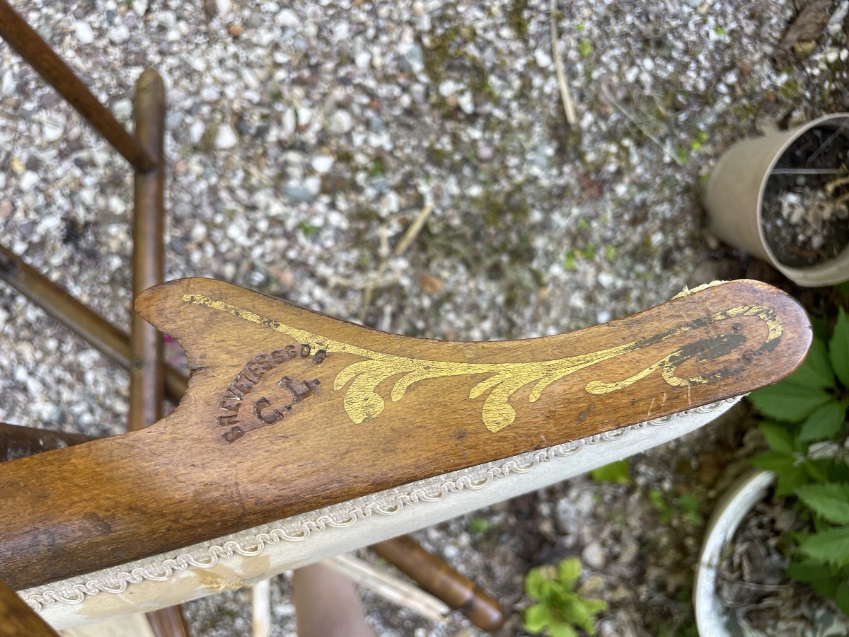 PETITE CHAISE PLIANTE EN BOIS FAÇON BAMBOU D’ÉPOQUE NAPOLÉON III-photo-5