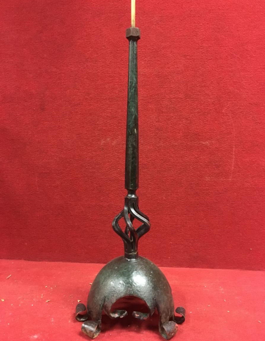 LAMPADAIRE, PIÈTEMENT EN BRONZE, DANS LE GOÛT DU XVIIÈ-photo-2