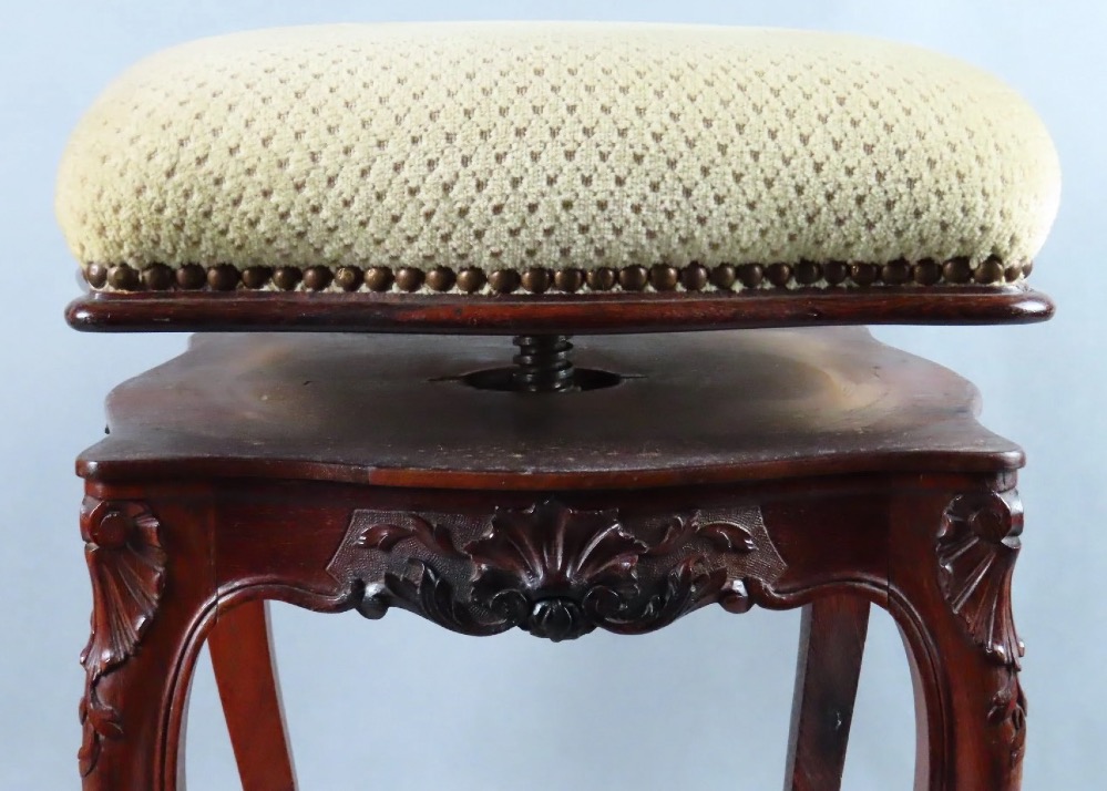 Tabouret de pian réglable en hauteur -photo-3