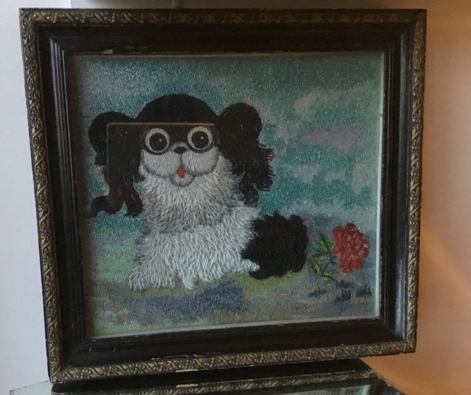 Fun Beaded Panel With Relief, From The Napoleon III Era