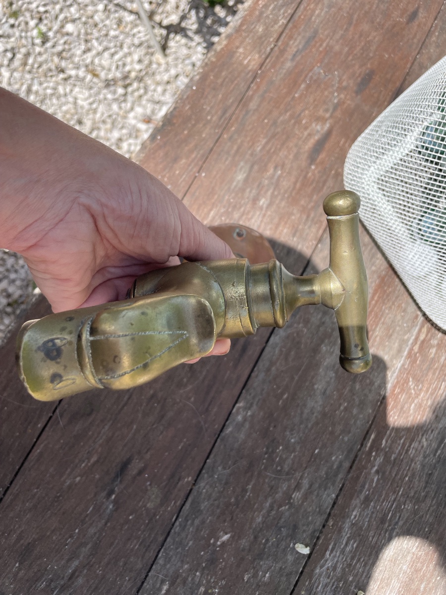 19th-century Bronze Animal-headed Fountain Spout-photo-6
