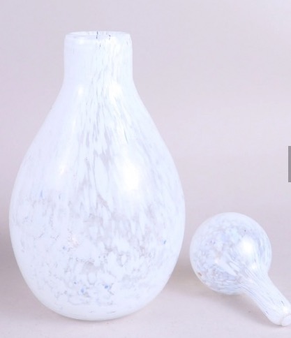 Carafe et 6 verres en verre moucheté -photo-3