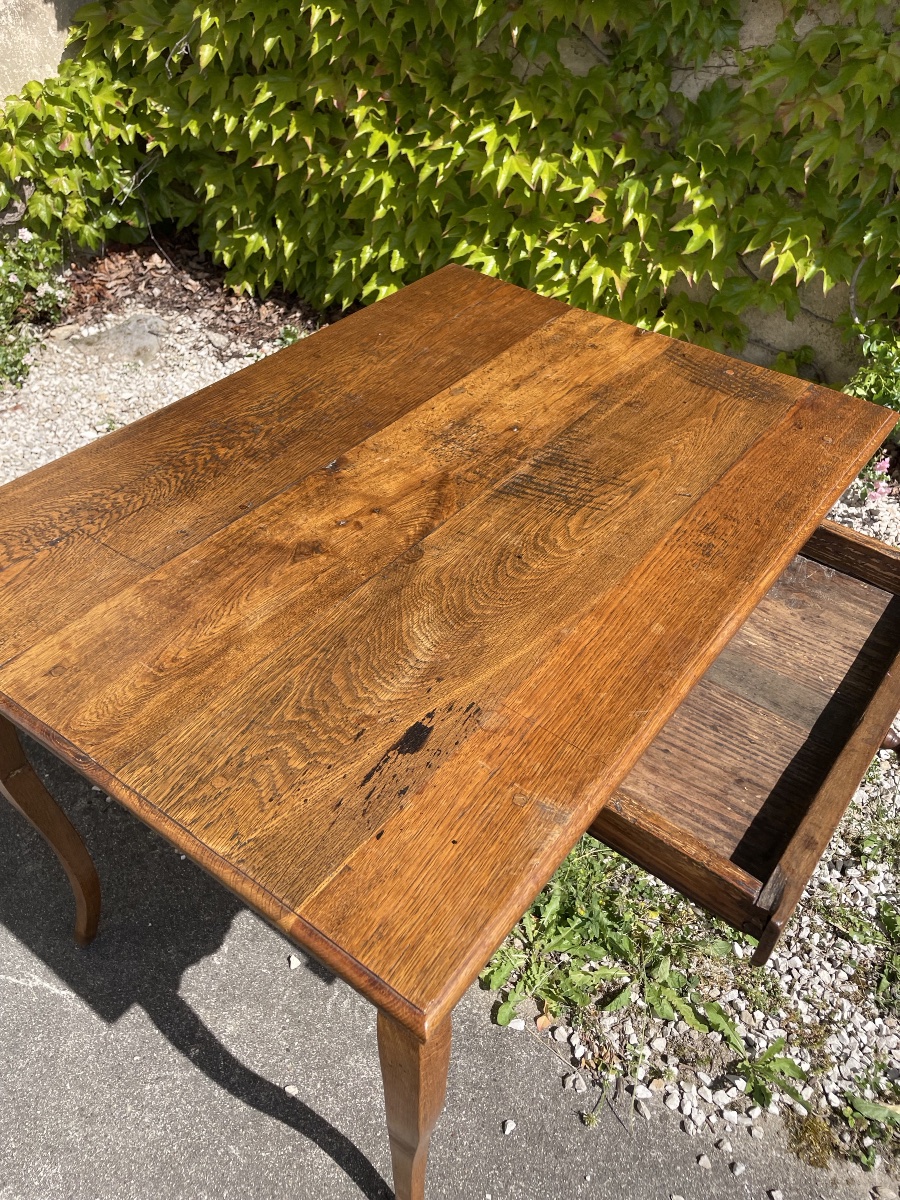 Ladies' Desk, Side Table With One Drawer -photo-5