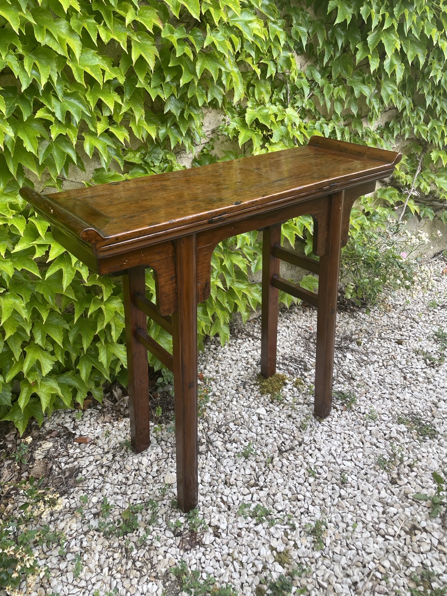 Console Chinoise en bois exotique -photo-4