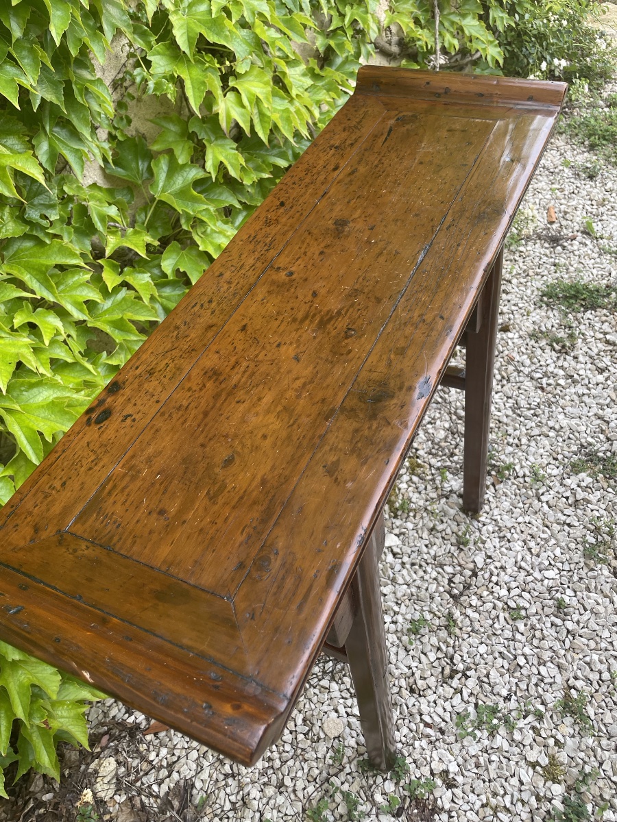 Console Chinoise en bois exotique -photo-4