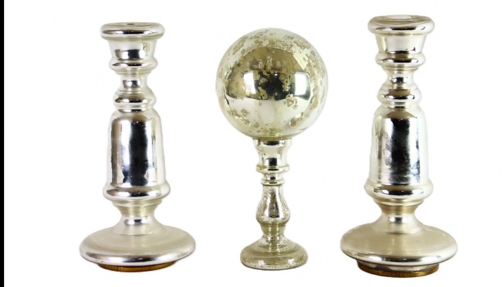Eglomized Glass Wig Stand, England -photo-1