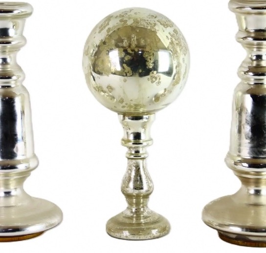 Eglomized Glass Wig Stand, England 