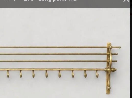 Très long porte manteaux/ chapeaux d’ HÔTEL  284 cm de long -photo-3