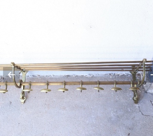 Très long porte manteaux/ chapeaux d’ HÔTEL  284 cm de long -photo-1
