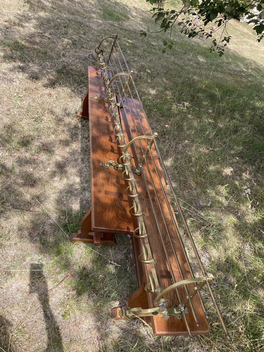 Très long porte manteaux/ chapeaux d’ HÔTEL  284 cm de long -photo-3