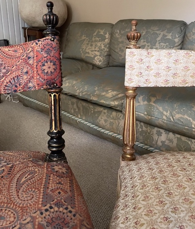 La paire de CHAISES ORIENTALISANTES D’ÉPOQUE NAPOLÉON III-photo-4