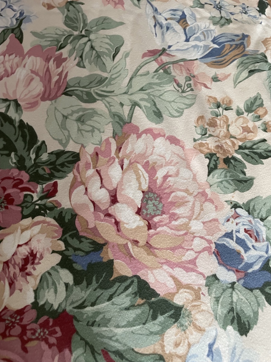 La paire de rideaux fleuris -photo-1
