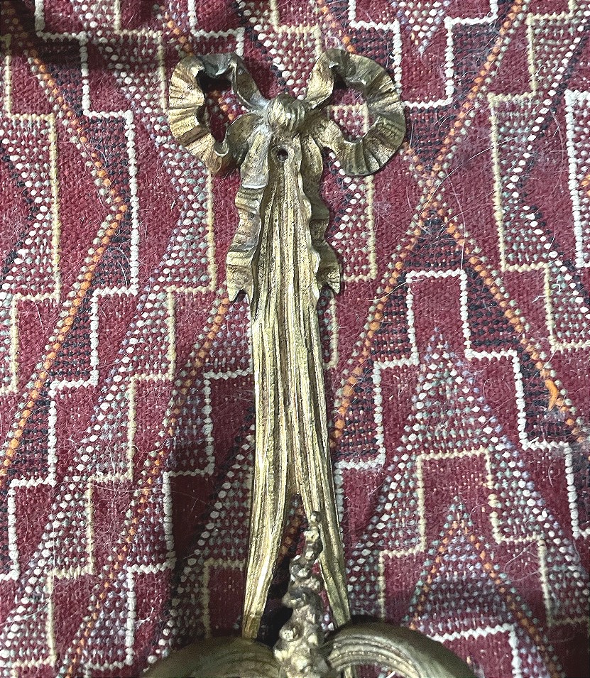 Pair Of Louis XVI-style Bronze Wall Sconces -photo-3