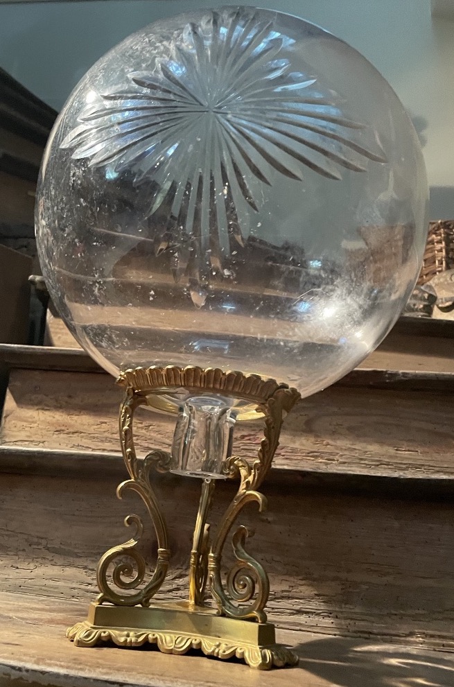 BOULE DE MONSTRANCE DE PHARMACIE, SOCLE EN Bronze  du 19ÈME-photo-8