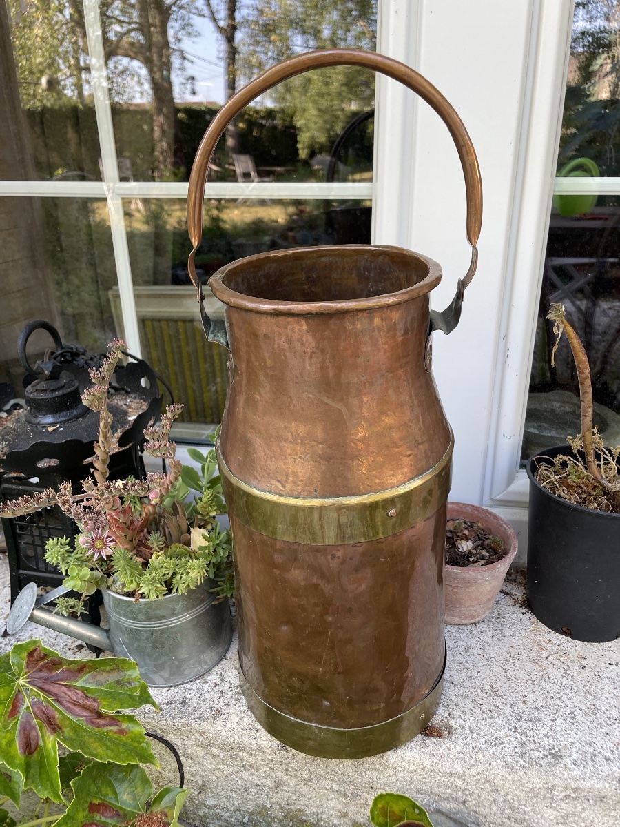 Copper Umbrella Stand With Two Patinas -photo-6