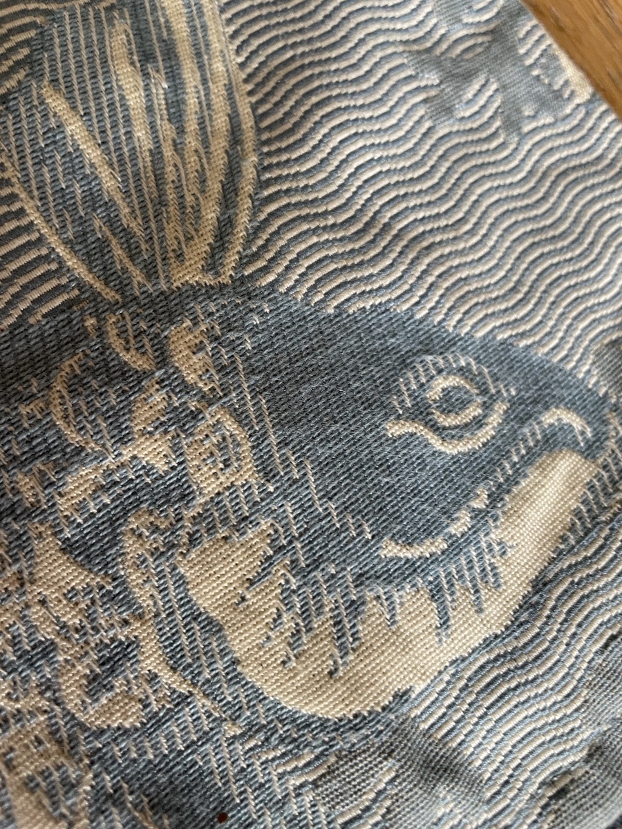 A Long Curtain Featuring Carp, Japanese Design -photo-8