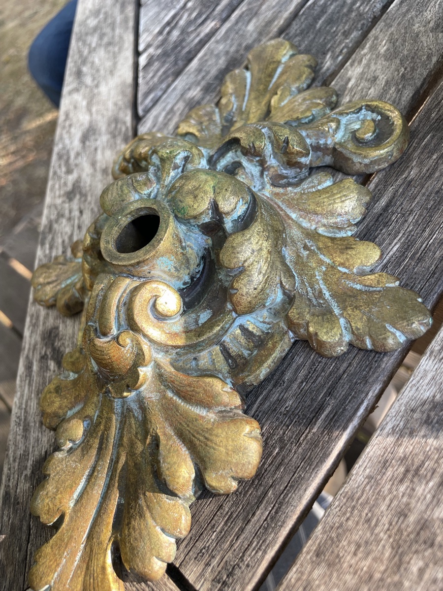 Petit gueuloir de Fontaine, tête de lion fantastique -photo-3