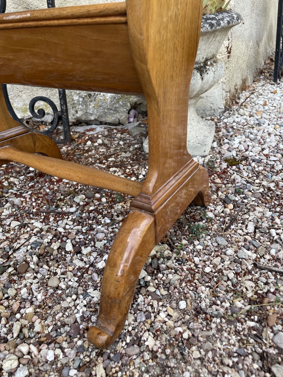 table de salon en placage de noyer , Charles X-photo-2