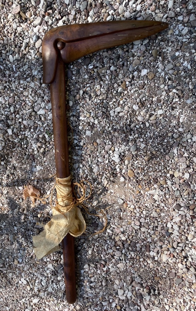 Kanak Club Puzzle, New Caledonia, Melanesia, Kagu Bird Beak, 19th Century-photo-5
