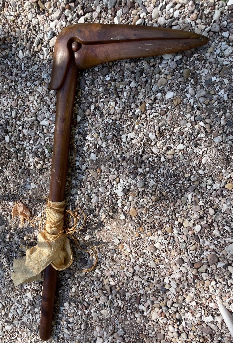 Kanak Club Puzzle, New Caledonia, Melanesia, Kagu Bird Beak, 19th Century-photo-6