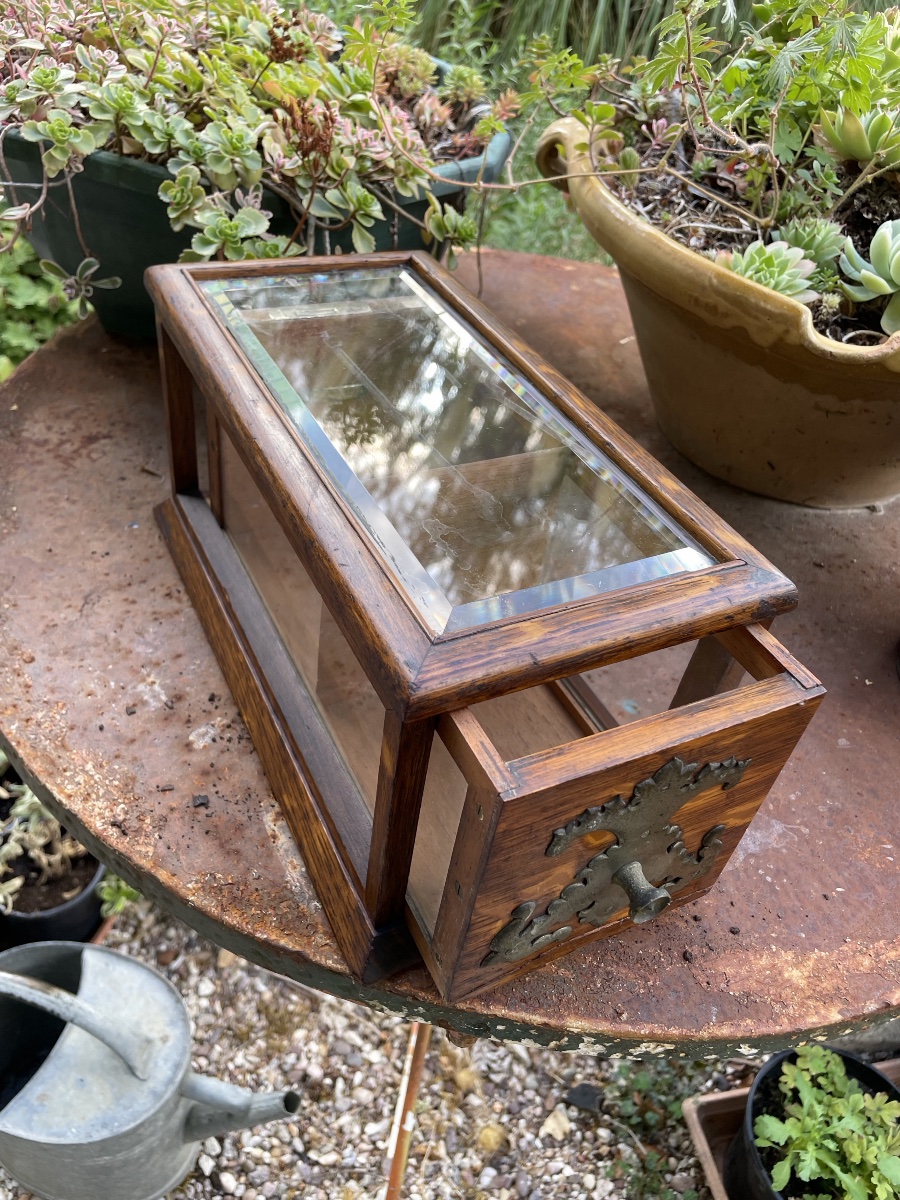 English Glass Tea Caddy, Signed -photo-7