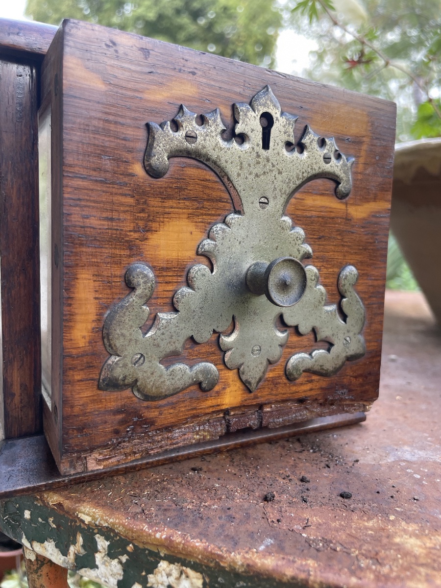 English Glass Tea Caddy, Signed -photo-8