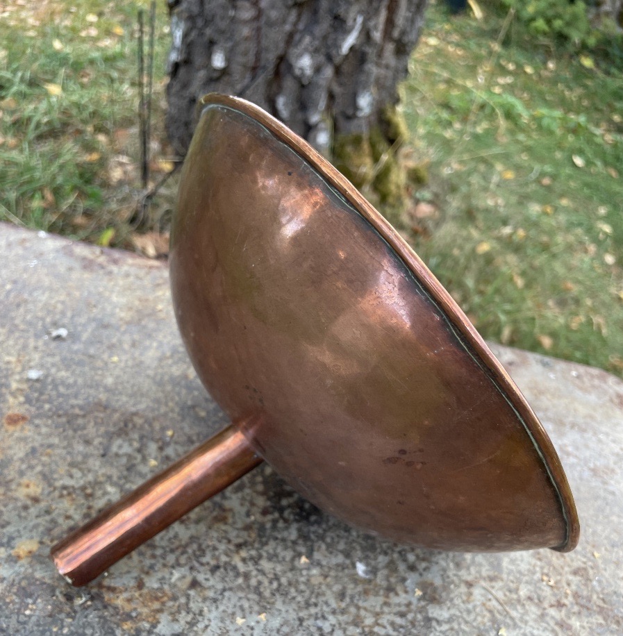 Large-diameter Polished Copper Funnel -photo-2