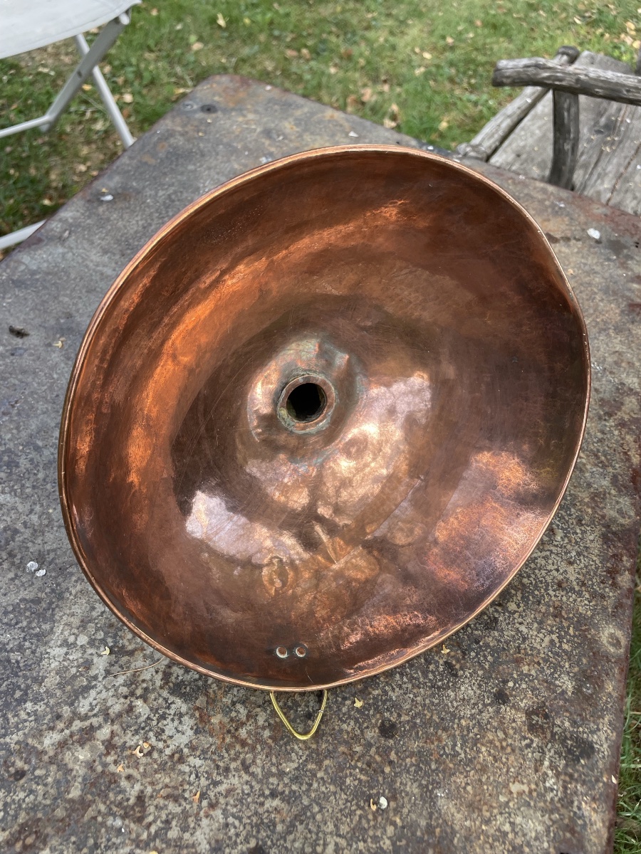 Large-diameter Polished Copper Funnel -photo-3