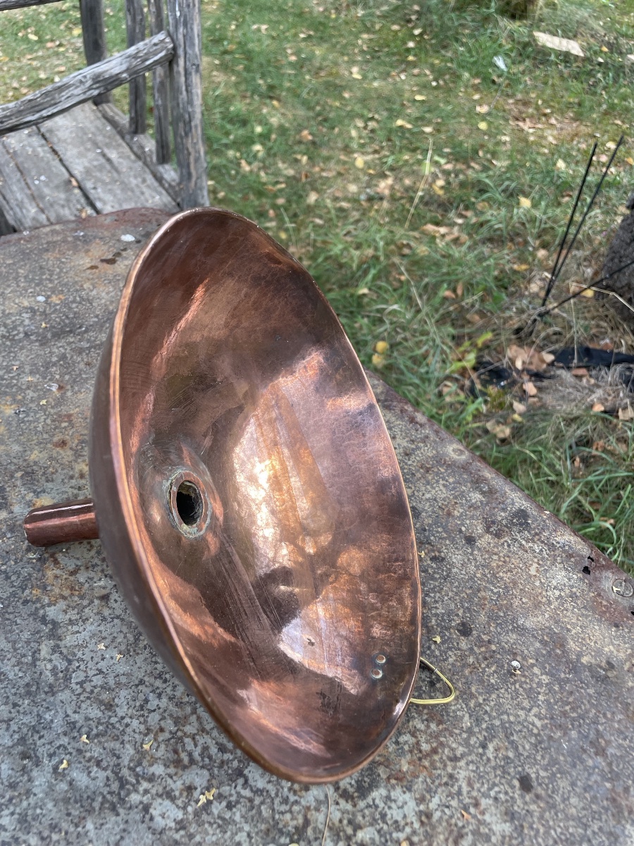 Large-diameter Polished Copper Funnel -photo-1