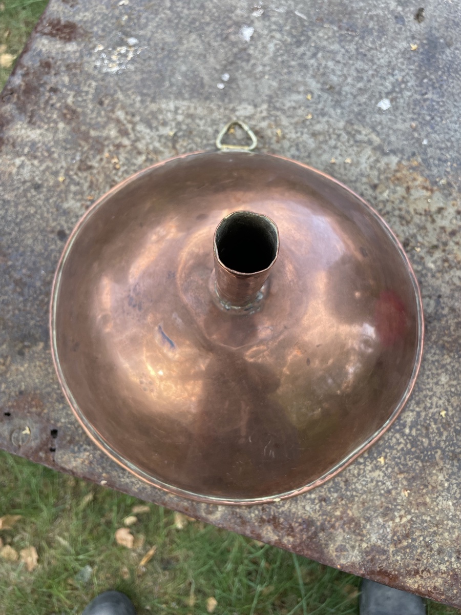 Large-diameter Polished Copper Funnel -photo-2