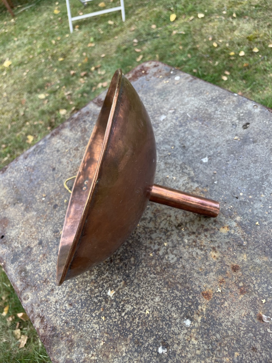 Large-diameter Polished Copper Funnel -photo-3