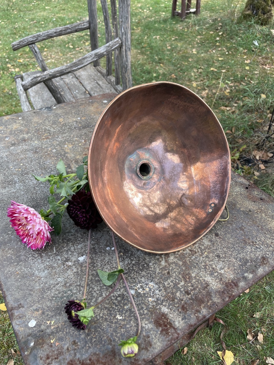 Large-diameter Polished Copper Funnel -photo-6