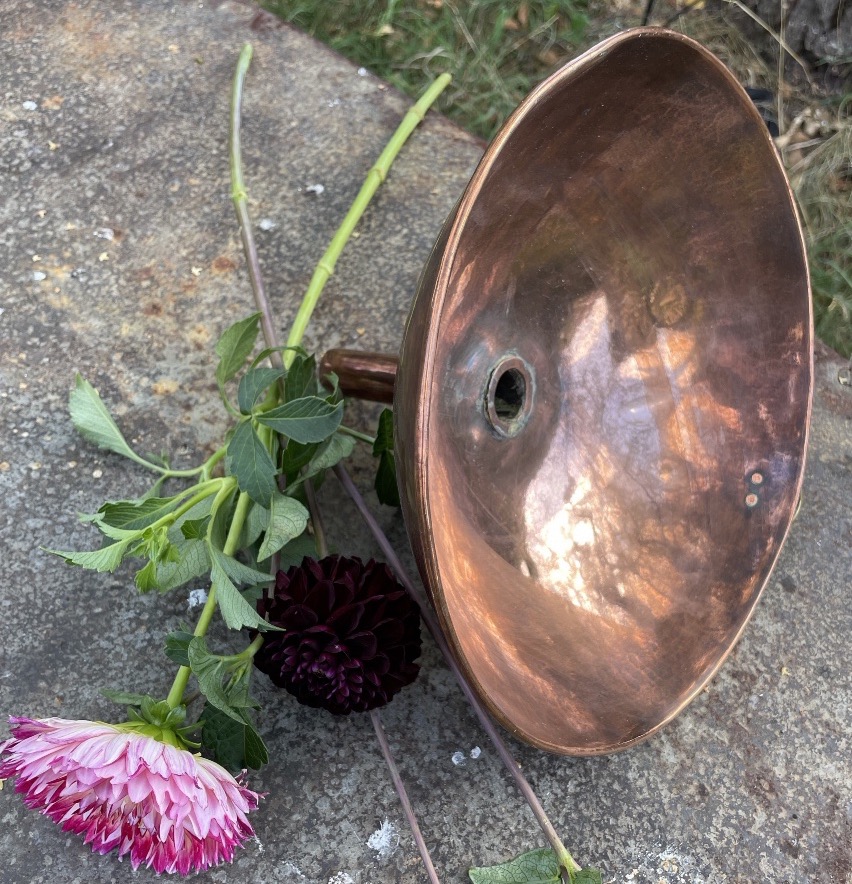 Large-diameter Polished Copper Funnel 