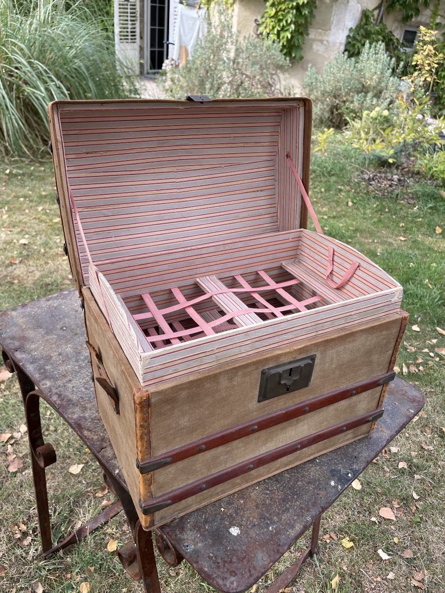 PETITE MALLE DE VÊTEMENTS DE POUPÉE - XIXE SIÈCLE-photo-2