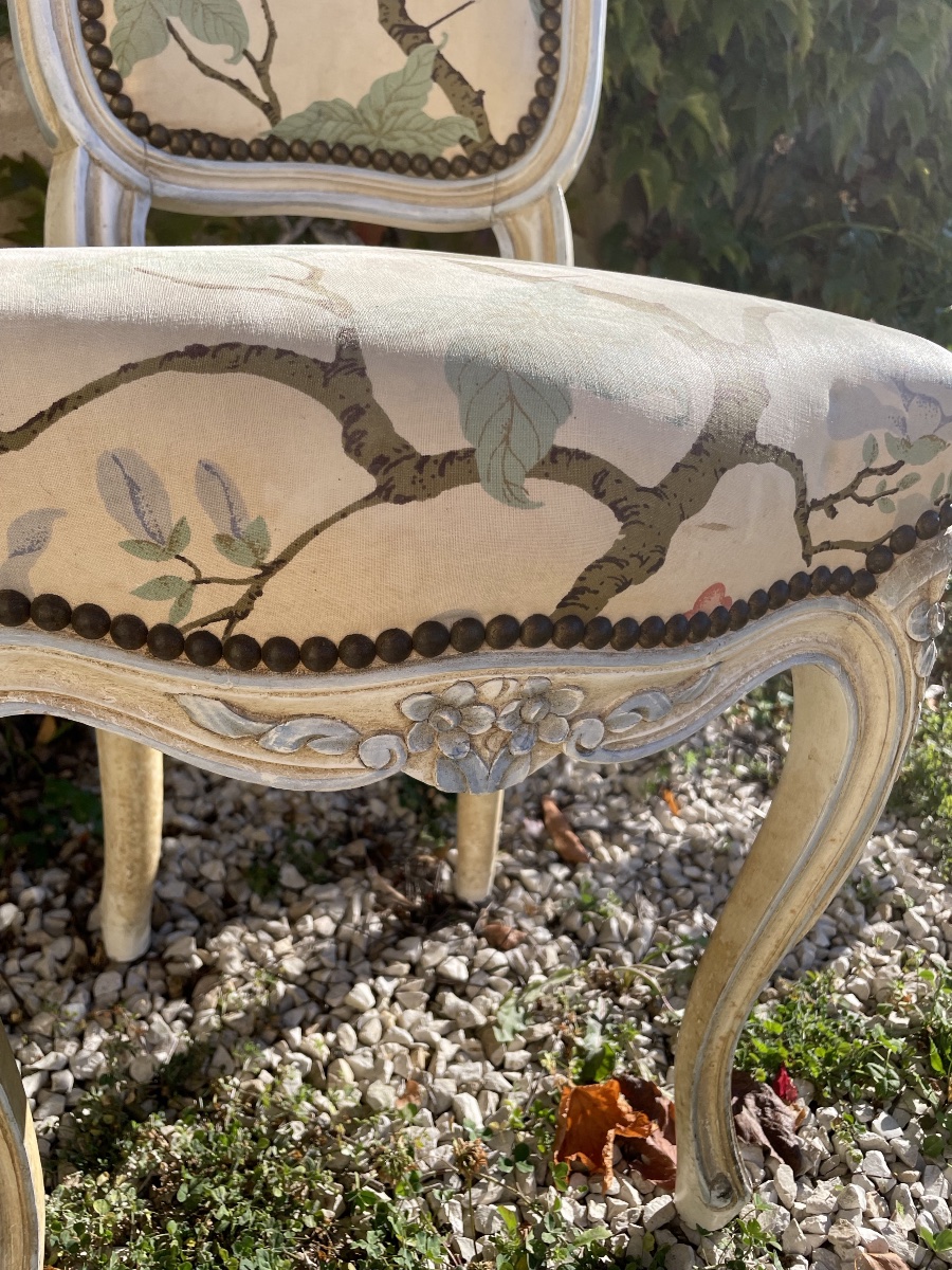 Petite chaise d’enfant laquée -photo-3