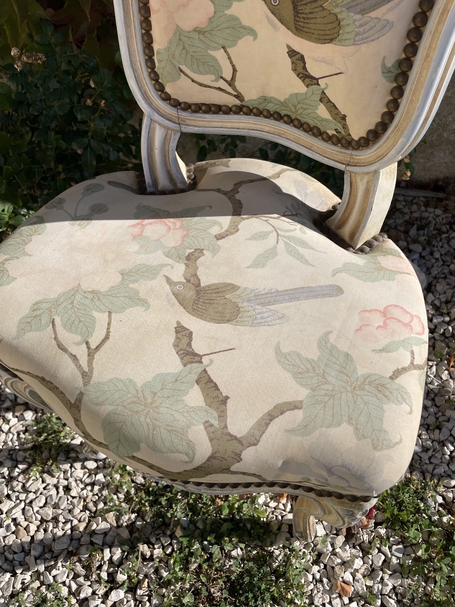 Petite chaise d’enfant laquée -photo-1