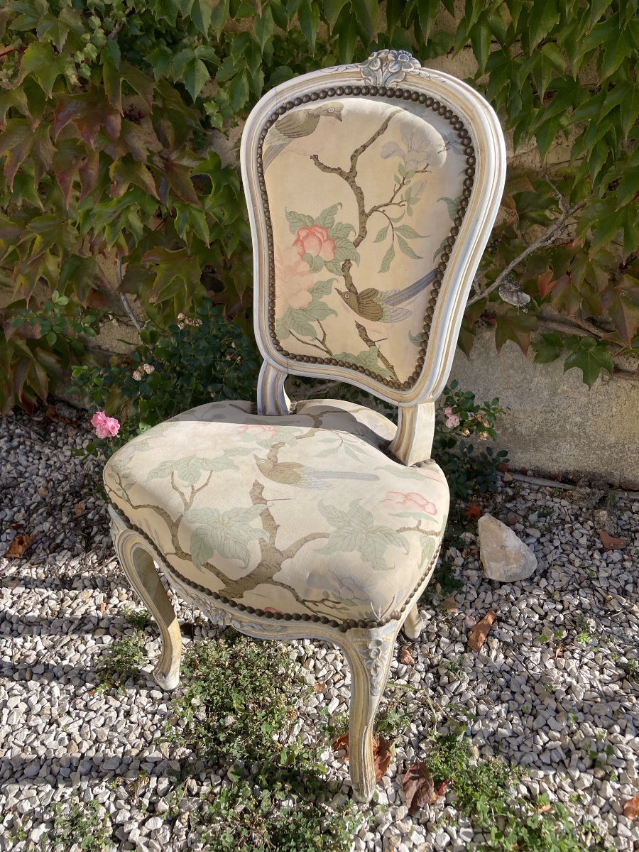 Petite chaise d’enfant laquée -photo-3